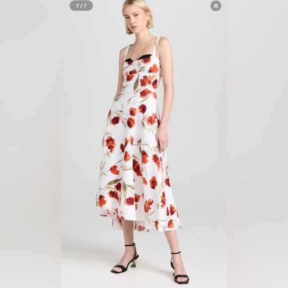 Reformation Bekki Linen Dress, size 0 - Picture 5 of 14